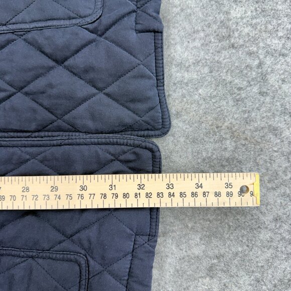 ABITALE Men's Quilted Puffer Jacket, Lined Collared 2 Pockets Italy Gray Blue 45 - Picture 10 of 11